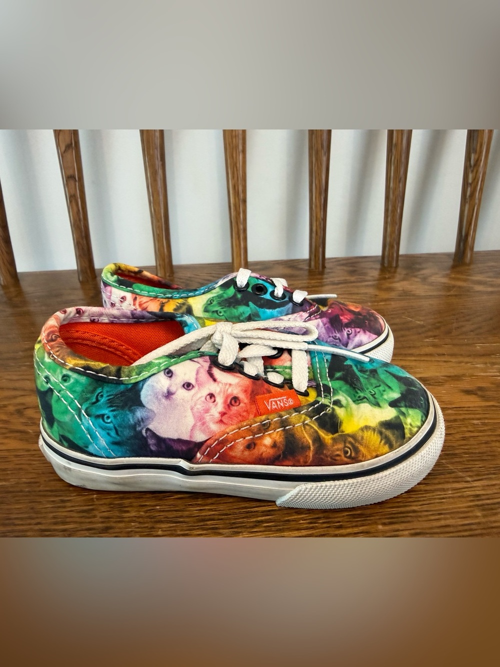 Vans x ASPCA Limited Edition Rainbow Cat Sneakers - Toddler Size 6